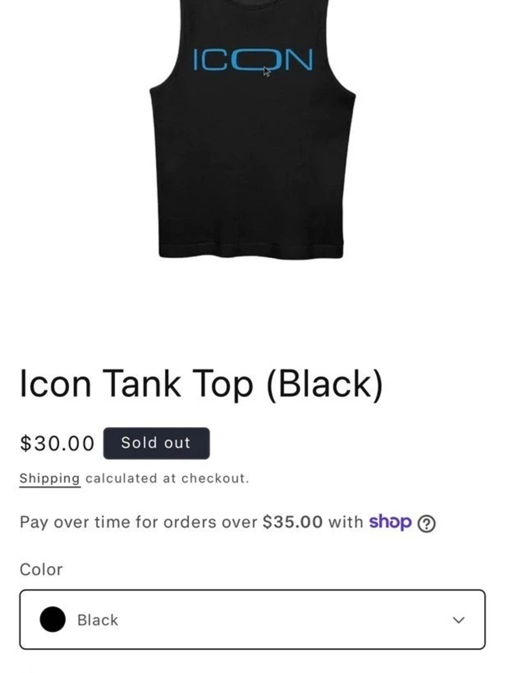 Brent Faiyaz Icon black tank top size extra small XS